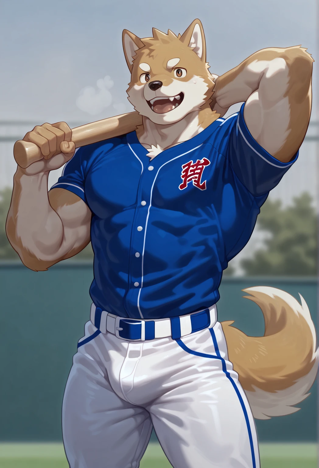 Hominidae, Pose for Camera. 4K, high resolution, Best quality, posted on e621, (Two anthropomorphic white wolves:1.2), Anthropomorphic white wolf, male people, 20yr old, Thick eyebrows, Light blue stripes, Ultra-short hair, shaggy, Strong body, large pecs, ((Shirtless)), They play tennis together, Pink milk clusters, sweat leggs, White leggings sweatpants, Small raised, on a grassy field, (sport, Muscular, Heavyweight:1.2), Correct anatomy, (White background, Watercolor background:1.1), (by Chunie, author:Taran Fidler:0.8), (Detailed eyes:1.2), Sexy, (cel-shaded:1.2), cartoon shading, (aquarelle:1.2), having fun, Be red in the face, (view the viewer:1.2), Look ahead