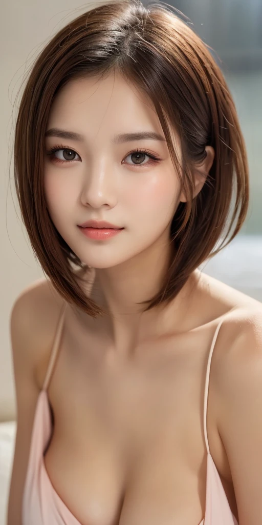 ((Realistic lighting, Best quality, 8K, Masterpiece: 1.3)), Clear focus: 1.2, 1girl, Perfect Figure: 1.4, Slim Abs: 1.1, ((Dark brown hair)), (White crop top: 1.4), (Outdoor, Night: 1.1), City streets, Super fine face, Fine eyes, Double eyelids,