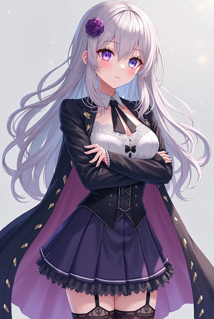 (school uniform:1.2),aimiliya,cleavage, medium breasts,light smile,best quality
