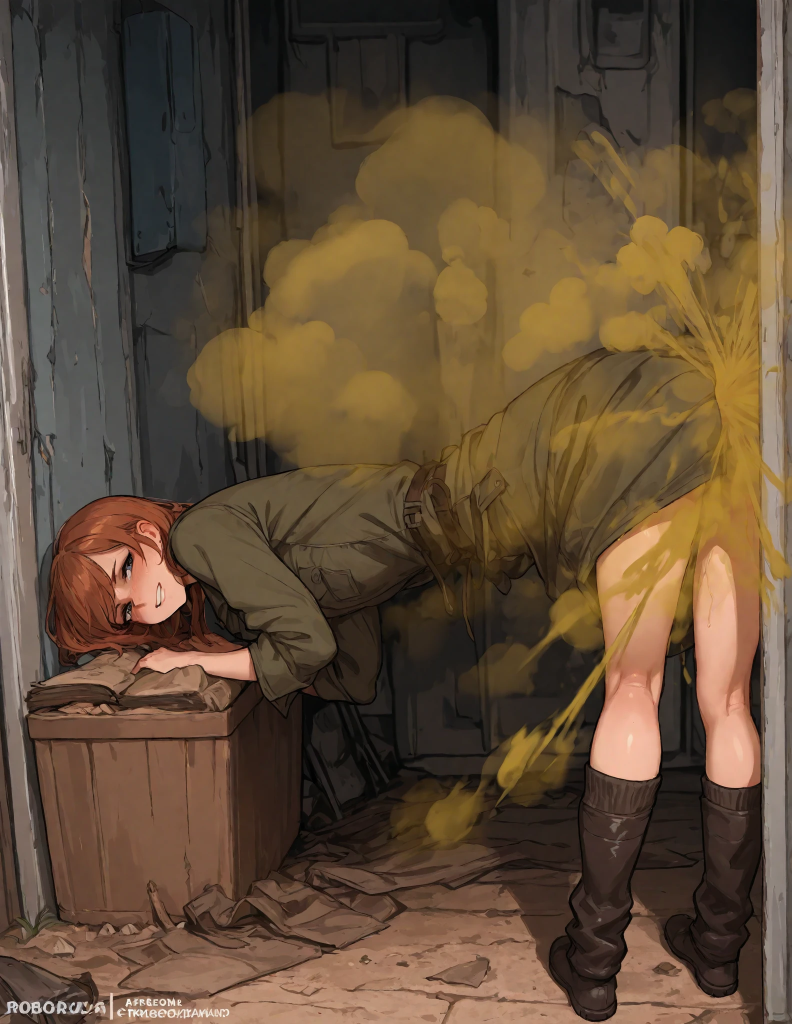 multiple girls, ((limbless)), ((crying)), ((full body)), Anime style, ((Best Quality)), ((Masterpiece)), (Details: 1.4),Anatomical, Award-winning concept art, Beautiful, Fine detail, Full body painting, armless, legless, no limbs, without limbs, amputee, quadruple amputee, ((image taken from outside the door of a classroom looking inside)), (((a group of naked and limbless ((students dressed in school outfits)) being attacked by a orb of light and in the process of ((their limbs dissolving in bright magic sparks))))), running away, 4girls, blonde hair, brown hair, black hair, red hair, white hair, pink hair, ((lying on the floor)), schoolbags, lying