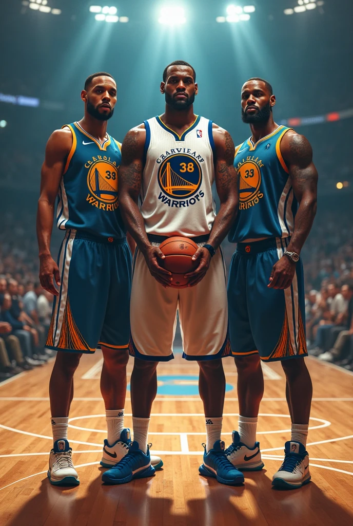 Chris Bumstead, LeBron james y stephen curry juntos 