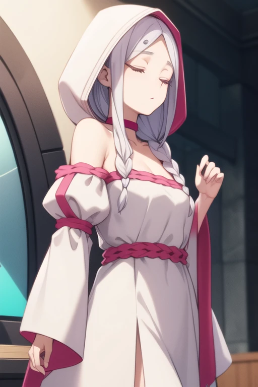 score_9, score_8_up, score_7_up, source_anime, small breasts, dress, 1 boy, 1 girl, naked, penis grab, hand job, penis licking, cum shot penis, Frieren - Sousou no Frieren