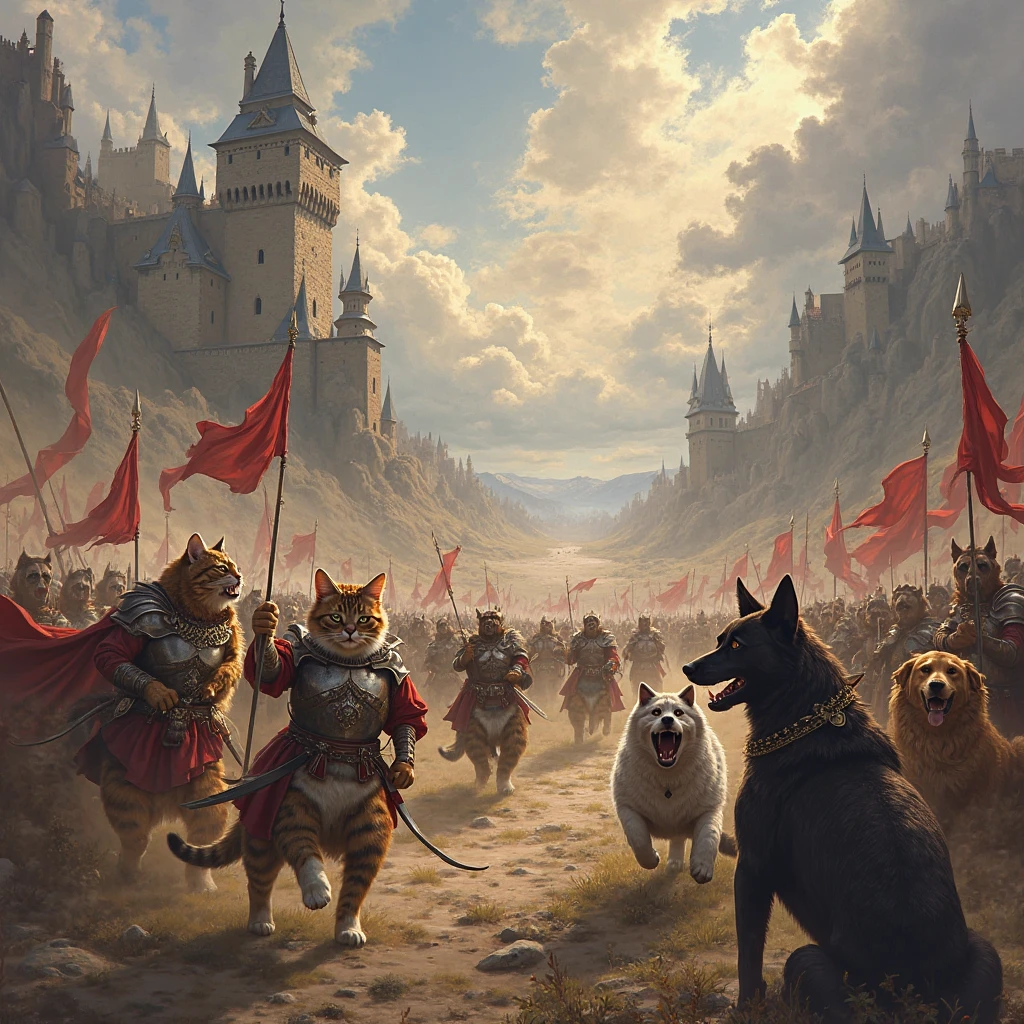 War of cats and dogs