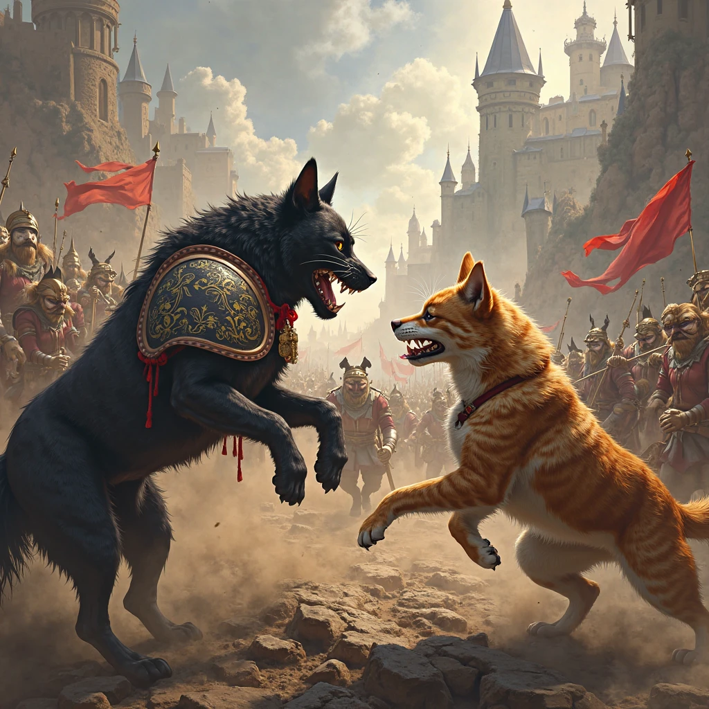 War of cats and dogs