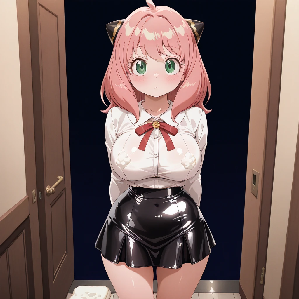 Silver Death, 1 girl, alone, long hair, twin tails, smile, red eyes, open your mouth,, full body, holding, boots, gray hair, pink hair, :d, outstretched arm, Castle in the room, 1 girl, difficult, Chibi, masterpiece, expensive quality, very_expensive_solve, big_file size, full color, 1990s \(style\), anime, anime_screen cap, animeーション化された gif, mp4 ,video, animeーション化された,masterpiece, highest quality, soft lighting, confused, looking at the viewer, alone, smile, Thighhighs, white , big breasts, whole body,,(NSFW),(spread your legs,She stretches her insides to reveal her uterus), 