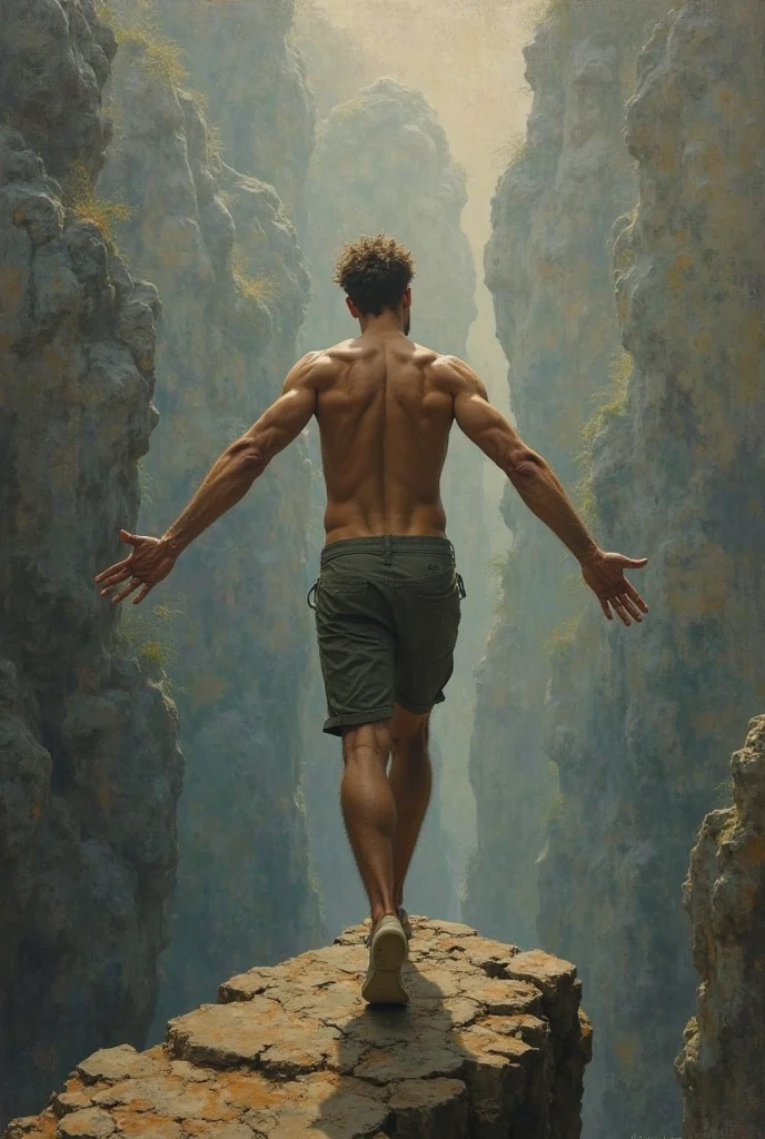 (Professional 3D rendering:1.3) de (Realistic:1.3) foto de arte mais bonita do mundo,Painting of a naked man and a microphone in the sky, Homem sem roupa, Homem de costas mostrando a bunda, Macho handsome, man falling from the sky, fantastic location, majestoso ambiente desordenado)), corpo inteiro 8k unidade render, action shot, poros da pele, very dark lighting, sombreamento pesado, circunstanciado, rosto detalhado, (Vibrando, fotografia realista, Realistic, Dramatic, Escuro, foco nítido, 8k), (Roupas de couro velhas danificadas pelo mau tempo:1.4), ((((Use peles)))), (intrincado:1.4), decadente, (altamente detalhado:1.4), Pintura digital, rendering by octane, art stations, conceito-arte, liso, foco nítido, illustration, germe da arte, (Loish:0.23), Wlop Ilya Kuvshinov, e greg rutkowski e alphonse mucha gracias, (global ilumination, studiolight, light volumetric), chuva forte, floating particles, patife, fantasia, Nosso, Corpo inteiroesbiano, ((Fundo escuro e antigo:1.3)),CGSesociedade,art stations