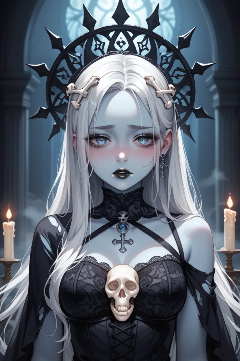 Add a realistic skull