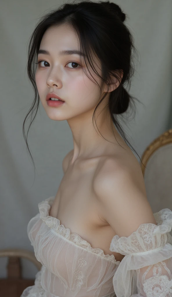 Beautiful girl with cute breasts