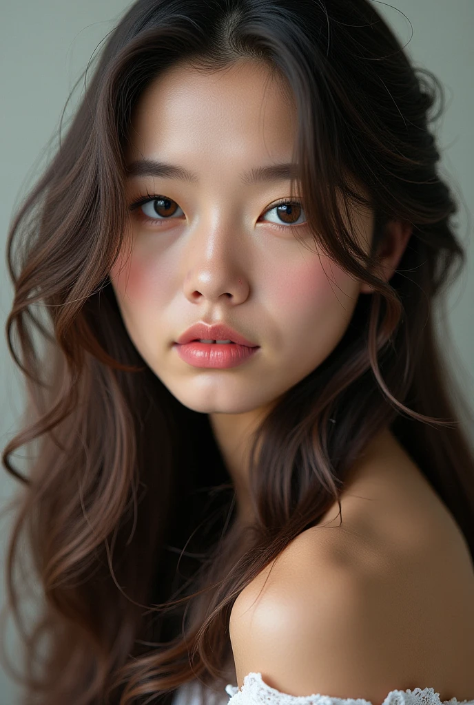 Realな写真、Japan people、、Idol、cute、bangs、Long Hair、nude、Detailed face and body、Natural lighting、High resolution、Photorealistic、(Highest quality、8k、High resolution、masterpiece:1.2)、Super detailed、(Real、Photorealistic、Photorealistic:1.37)、Realな肌の質感、Detailed eyes and lips、Beautifully detailed face、Long eyelashes、Smooth Skin、Natural body shape、