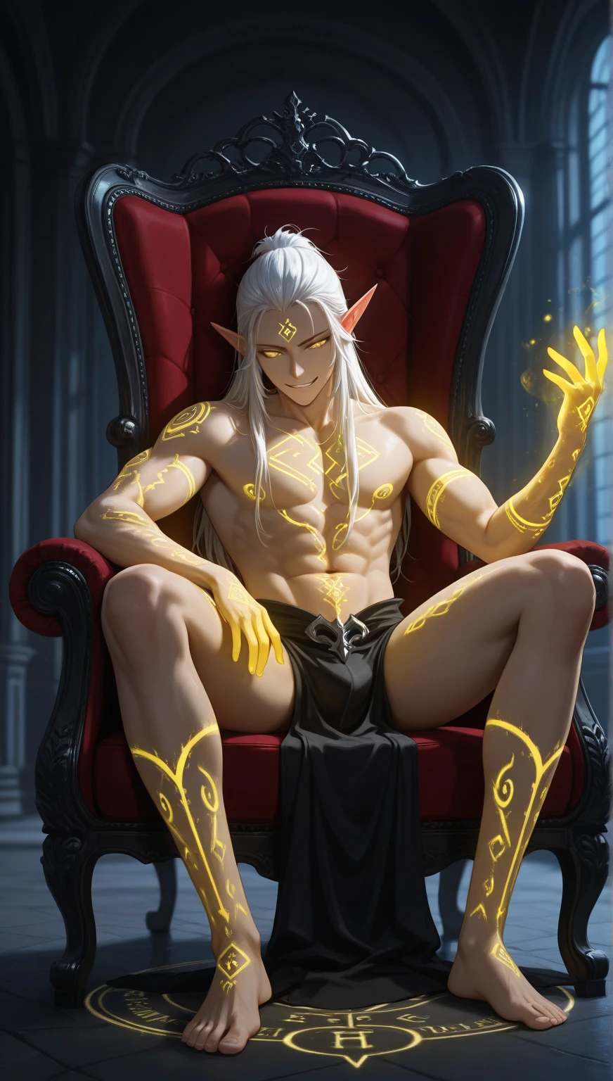 Top Quality, Photorealistic, 8K, High Definition, absurd res, high res, ultra sharp, masterpiece, (masterpiece), best quality, expressive eyes, perfect face, Super eyes, masterpiece, highly detailed exquisite character art, epic fantasy digital art style, detailed digital 2d fantasy art, arafed male in a bathtub with candles and flowers, skinny male fantasy alchemist, fit male demon with white horns, beautiful male drow, beautiful male elf, handsome drow, silvery skinned male elf, sensual and beautiful incubus, lolth, delicate androgynous prince, male drow, a male elf,