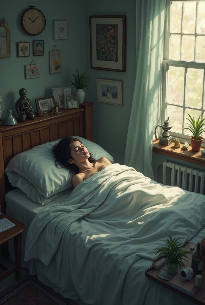 It was hot when I woke up and it was already night, I went back to sleep while everything melted