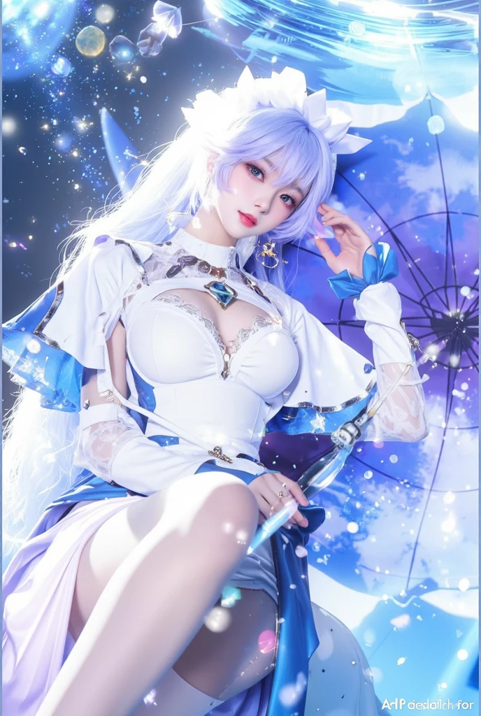 
a cartoon image of a woman with long hair and a coat, an anime drawing inspired by Puru, pixiv, mingei, anime moe artstyle, nyaruko-san, this character has cryokinesis, tsuaii, cold as ice! 🧊, kantai collection style, freezing blue skin, art style of rune factory 5, ice mage　Big Breasts　School Swimsuit