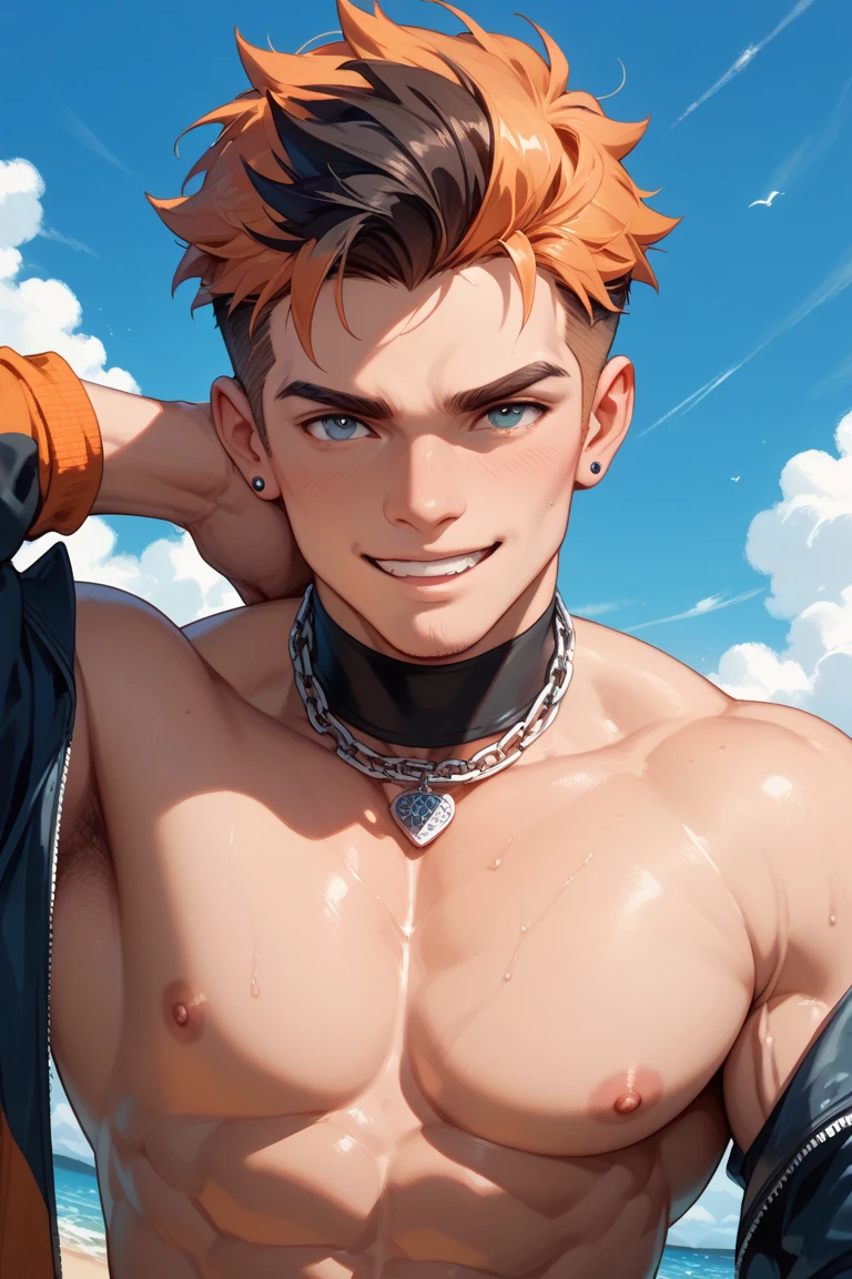 <lora:hisokaHUNTERXHUNTER_v10:1> hisoka \(hunter x hunter\), sleeveless, 1 man, <lora:lowra_v10:0.25> <lora:EnhancedBacklighting_v10:0.4> backlighting, zoom in shot, depth of field