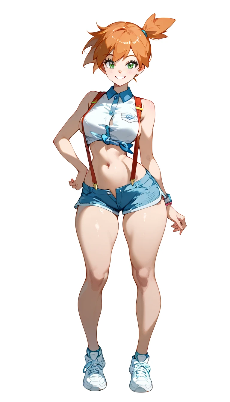 full body young woman, a slave auction in a fantasy world, bare feet, smiling face, wooden sign with prices being held by the woman, slave, loincloth