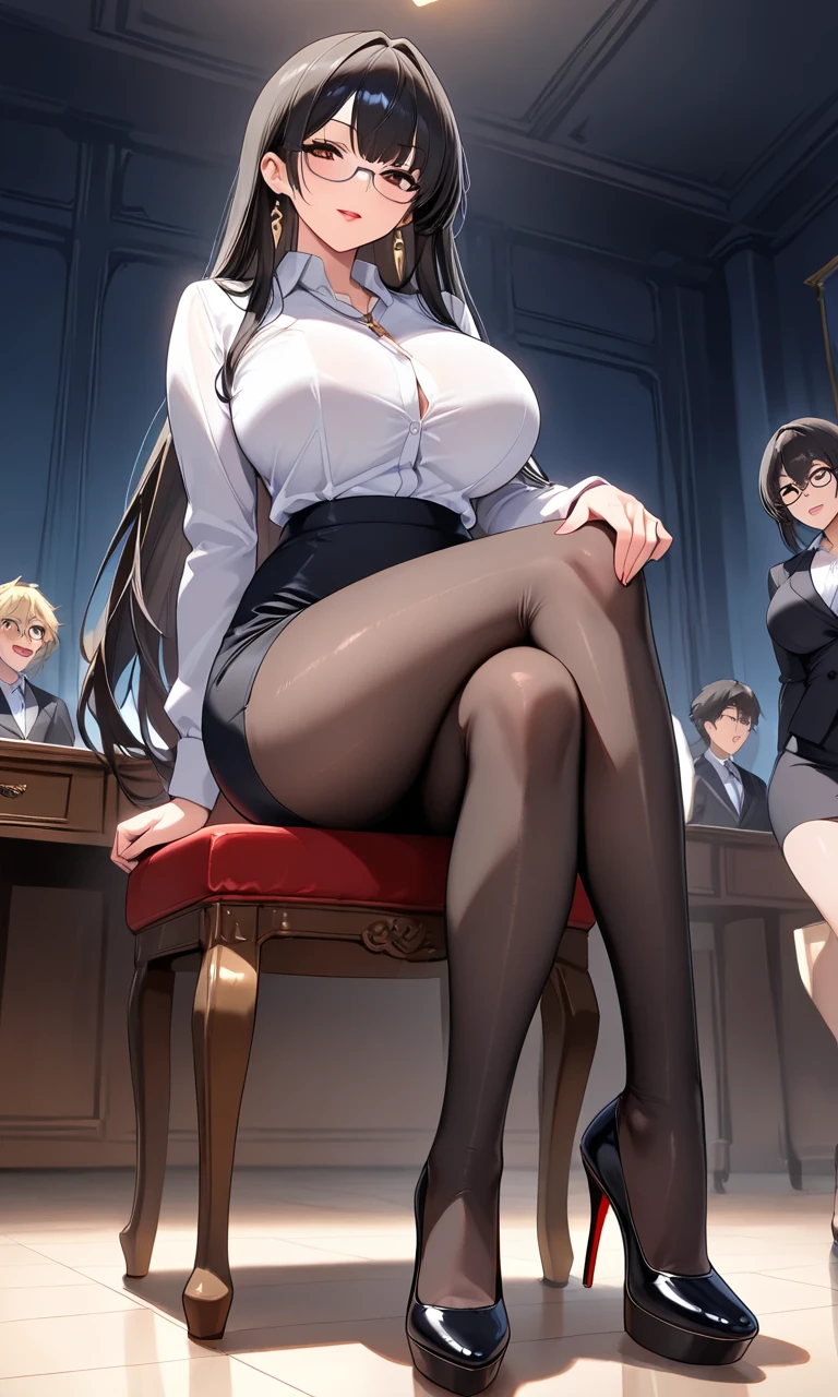 masterpiece, 最high quality, High resolution, Final Fantasy 7、Tifa Lockhart、Black torn clothes 、Black ripped pantyhose、Dark church at night、sexy、Wearing a mini skirt、Thin legs、Big Breasts、Slim figure、high quality CG Tone、Torn black panties、Surrounded by sadistic women、Sitting in a chair and being restrained、Black blindfold、While wriggling the body、trembling、Insert a vibrator into the genitals、Forceful spurt of clear fluid from the genitals、The women around me pour a lot of clear lotion on me.、Intense orgasm moment、panting loudly、Please open your mouth wide、黒いsexyな服