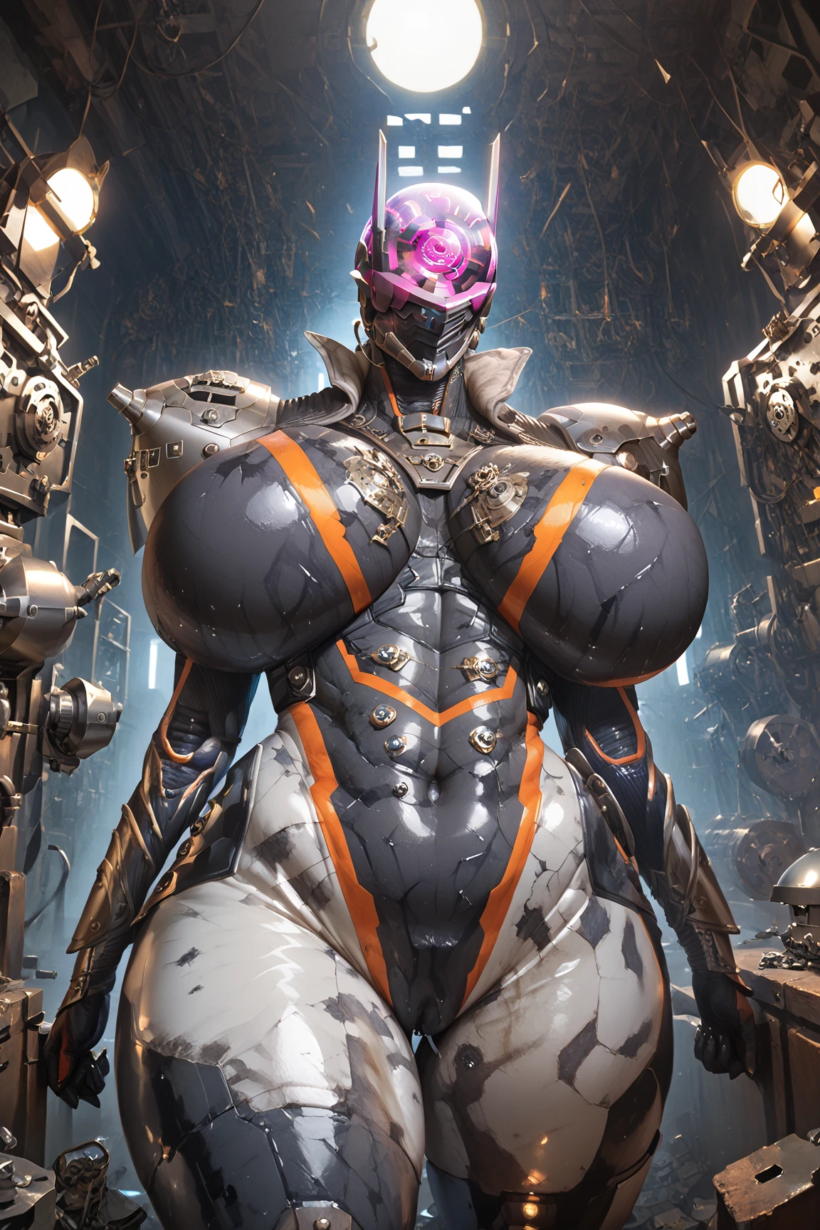 ((Unreal Engine 5)), Realistic Rendering, Excellent, (full armor), (Yoga Pants), looking on viewer, posing walkdown on street, beautiful face, makeup, (photorealism:1.2), ultrarealistic uhd face, (huge fake boobs:1.4), (gigantic breasts:1.1), (muscle abs), (big butt), (wide hips), (thick thighs), slim waist, hourglass figure, full body, ((glowing skin)), ((shiny skin)), Realistic body, ((she is sexy)), ((clean skin)), photorealistic, bokeh, masterpiece, highres, 1080P.
