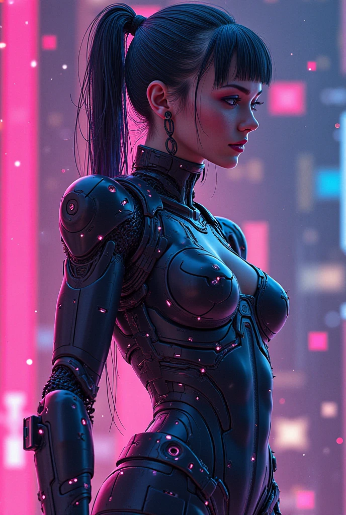 (a futuristic cyberpunk city landscape inspired by the art of juan gimenez,oil painting of a beautiful Mexican woman,cinematic lighting,dramatic shadows,dynamic angles,intricate details,advanced technology,neon lights,skyscrapers,flying vehicles,moody atmosphere,hyper realistic,cinematic composition,masterpiece,best quality,8k,photorealistic,ultra-detailed)