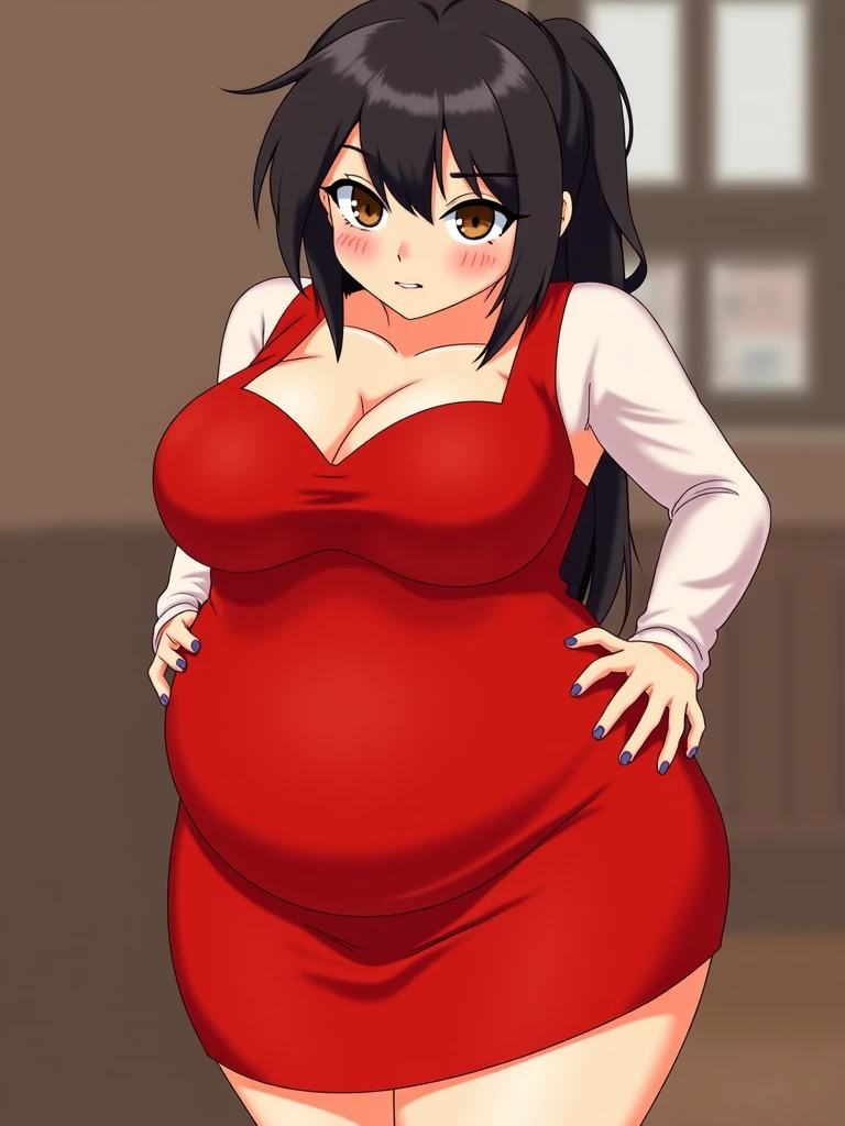 beautiful pregnant woman, beautiful busty woman, amazing stunningly beautiful, most beautiful women ever, enormous natural breasts, voluptuous, deep cleavage, beautiful busty model, sexy, enormous massive huge big boobs, gorgeous face, bright big eyes, sexy makeup, wavy hair