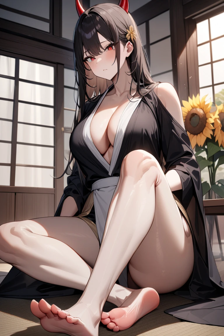 Amazing Chitanda, There is only one beautiful girl,Purple Eyes, Black Hair, Very red face,Very white skin,Glowing skin,Skin as delicate as porcelain,Naturally straight hair, Straight bangs,Extremely refined,Open lips,Long flowing hair,Beautiful Girl, Like a dream,Slim,Slim waist,Soft, (Sensual), (Kawaii), Dream quality,Beautiful big breasts,Areola,Completely naked,Wearing a transparent wedding dress,Flower decoration,Deep V neckline,Loose neckline,Wide neckline,In a traditional Japanese garden,window,Leaning against the table,Profile,Hips,Side body,Gluteal groove,Bare back,Light transmission,no pants,pussy juice,Bare shoulders,Bare neck,Exposed collarbone,Exposing breasts,Exposing breasts侧面,Show your waist,Show your buttocks,Show your thighs,Exposing the groin,No pants,extremely shy,Ultra-high resolution, (masterpiece:1.2, best quality), (Delicate and beautiful eyes: 1.2), (Beautiful and delicate face)