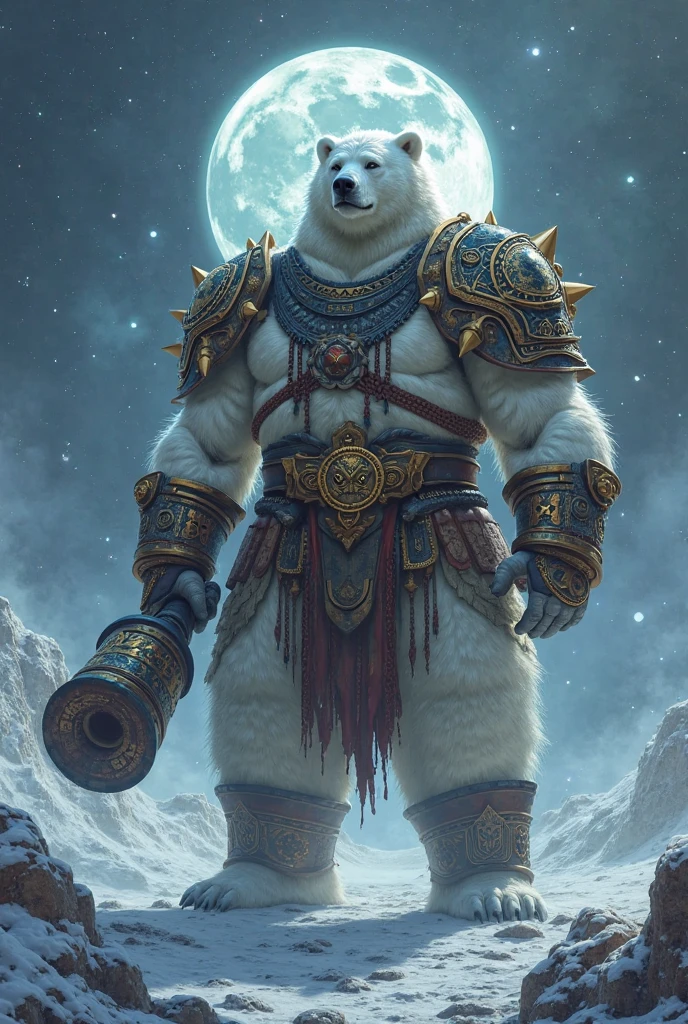 NSFW, Anime Style, ((whole body)), standing, ((NUDE)), ((fat middle-aged polar bear man)), sword, BREAK (small penis with beautiful thin and tight foreskin:1.7)(hairy testicles)(flaccid:1.5), (1 testicles), (thin foreskin:1.5), ((brown eyes)), beautiful beard, beautiful ears, (male face:1.3), (big face:0.5), square jawline, (Male Eyes:1.2), (sharp eyes:0.8), (big eyes:0.5), male eyebrows, (innocent look:0.5), (beautiful black nails down to the last detail:1.2), BREAK (complete Anatomy), (detailed face:1.3), (detailed body), (detailed penis:1.4), (detailed testicles:1.4), (beautiful Hands:1.2), (detailed fingers:1.2), (detailed eyes:1.1), (beautiful Eyes:1.1), arm details, Leg Details, beautiful feet, BREAK muscular, chubby, body hair, ((hairy skin)), fluffy, pubic hair, (white belly:1.3), (detailed brown nipples:0.8), (blood vessel:-0.8), (glowing Skin:-0.7), (chest hair:0.5), (1 tail), (a beautiful and detailed small tail), (gladiator armor), BREAK Moonlit Night, Arctic, outsides, ultra detailed, highest quality, ultra-high resolution, realistic, 16K, masterpiece, beautiful detailed, perfect solution, absurdists,