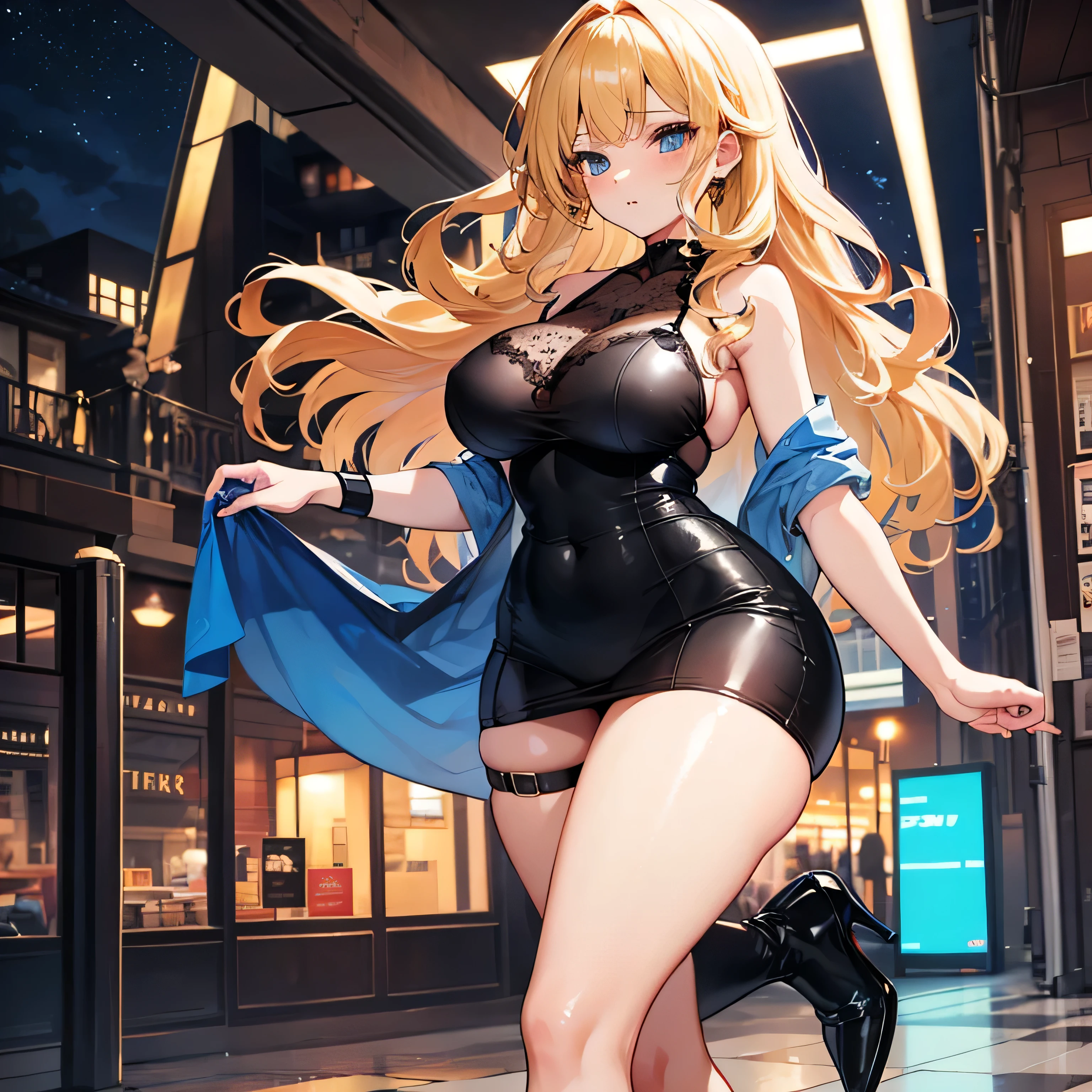 highest quality,wonderful,finely,extremely detailed CG Unity 8K wallpaper, (girls, cute eyes, (Belial:1.1), clothed), (sparkling eyes:1.2), (skinny body:1.1), (huge breasts), (open mouth:1.1), (feet sticking out:1.1), (black stockings:1.1),(Thighs:1.2),(Waistline:1.1)