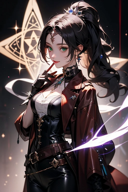 a close-up of a gothic woman holding a ball of light in her hand, zenoscope, quadrinhos artgerm, in the Estilo Artgerm, Retrato de Artgerm, Estilo Artgerm, estilo de arte dos desenhos animados, graphic artist artgerm, Estilo Artgerm, Retrato de RossDraws, Lois van Baarle e Rossdraws, retrato detalhado do personagem, lois van rossdraws, artgerm trends, estilo de desenho em quadrinhos