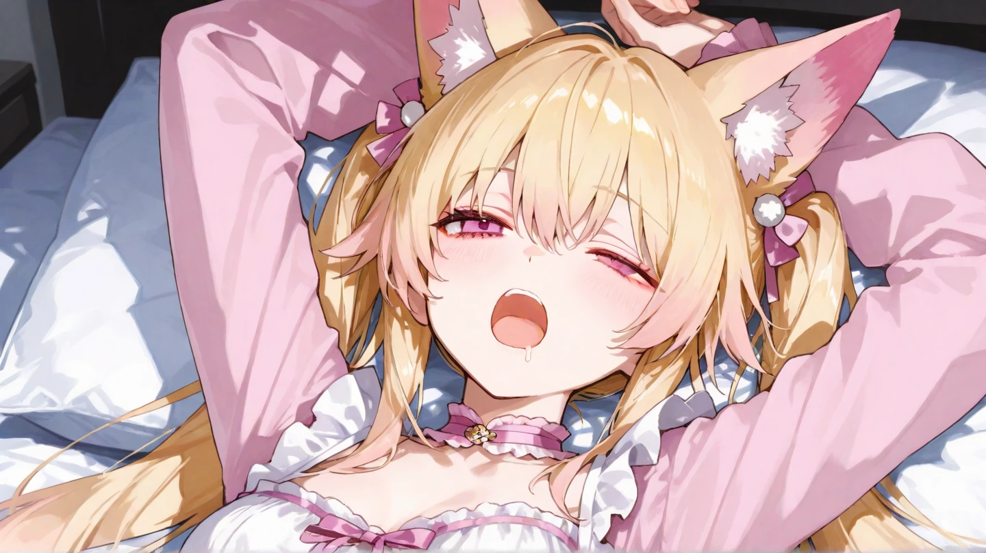 A young cat girl, blonde hair, short hair, yellow eyes, flat chest, short hair, small ass, together alone in the room, naked, with a huge dick in her face covered by cum she is short and i am Lying on the bed while she sucked my dick she is cute and adorable her face like +_+ she is suffering from the hard blowjob the dick inside her mouth and the cum is leak out