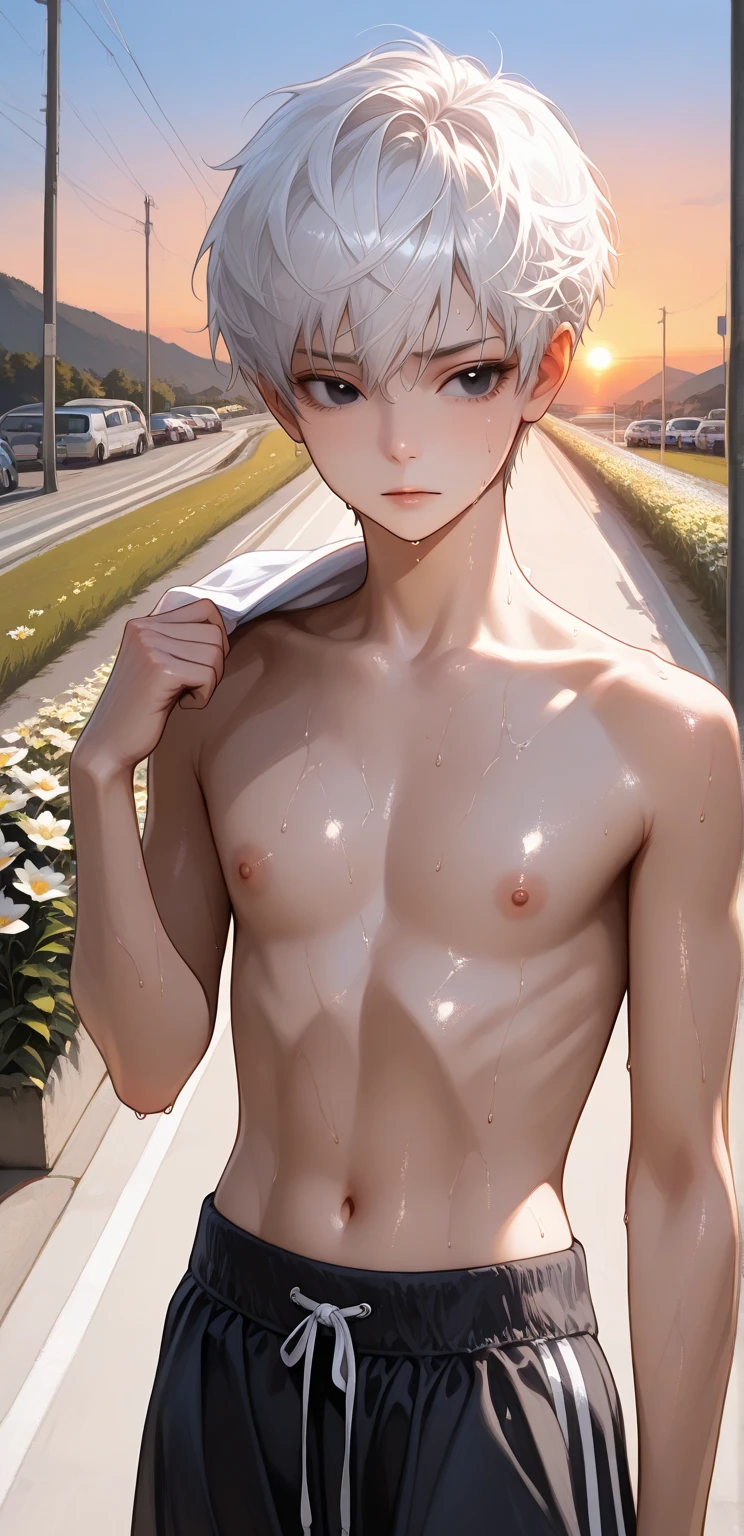 gray, Hina Amano, Black Hair, Twin tails, blue eyes, smile,
break Completely naked
break outdoors, null, Day, cloud, Day光, cloudy null, Wind, light,
break looking at viewer, (Cowboy Shot:1.5),
break (masterpiece:1.2), Highest quality, High resolution, unity 8k wallpaper, (figure:0.8), (Beautiful attention to detail:1.6), Highly detailed face, Perfect lighting, Highly detailed CG, (Perfect hands, Perfect ???????),Completely naked,Completely naked,Completely naked