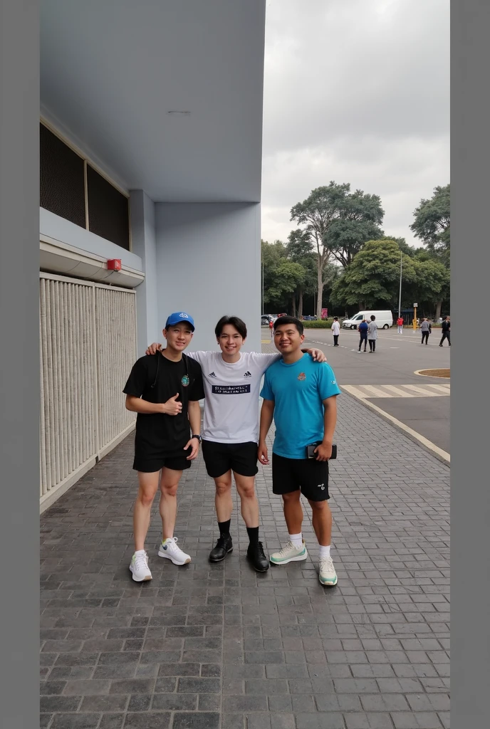 Remove the blue sock on the boy&#39;s left foot and replace it with a bare foot, just like his right foot.。Compensate for the black area at the bottom left of the screen