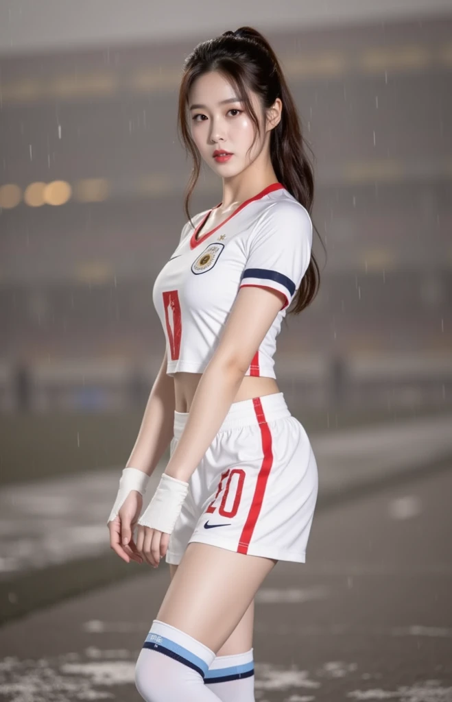 8K,RAW portrait of japanese girl,Photorealistic,超A high resolution,Best Quality,8K, masterpiece, Textured skin, Super Detail, high details, High quality, hight resolution、Korean Idol、Nogizaka Idol、hposing Gravure Idol、(Young:1.3),(Looking away:1.3) BREAK (Volleyball player,Volleyball uniform:1.1),Indoor,(Soft breasts),sport short pants,(dynamic compositions:1.1),(Sweat,Shiny skin:1.2) BREAK (Natural Skin Texture,Detailed skin, Hyper-Realism,ultra sharpness),Intricate details,depth of fields,(Bright lighting:1.2),、Korean Idol、Nogizaka Idol、hposing Gravure Idol、