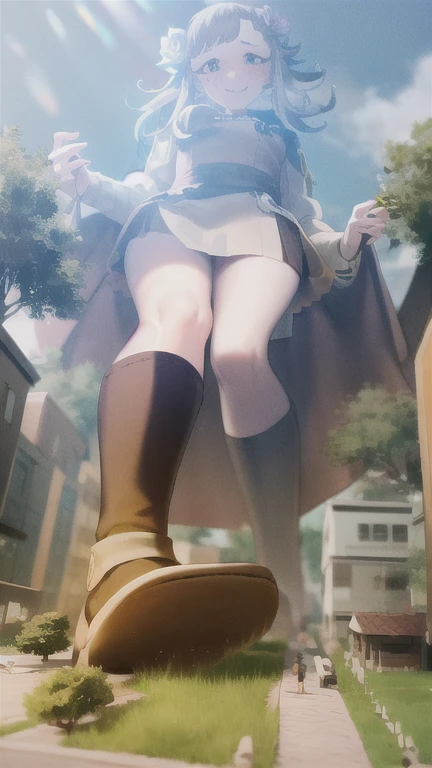 Giantess looming over a house, Kneel, Partially hidden, Building seat, Building Seating, Sitting on the roof of a house, One leg is hidden, 1 leg, Destroy a building, destruction, debris, Break the building, A small building between her legs, a house, Spread your legs:1.5, Spread your legs:1.Five hands on a building, building in front of girl
masterpiece, 最high quality, High resolution, Akaguya, short hair, Folded ponytail, Hair Ribbon, Parted bangs, Red ribbon, white collar, Neck ribbon, Black Dress, Black Shirt, Long sleeve, Black sleeves, Open your mouth, Embarrassing, shy, Small breasts, Small Ass, GTS, Giantess, One girl, alone, (Kneel on top of a building), Partially hidden, countryside, nature, countryside, Grass, Mountain in the background々, Daytime, Outdoor, Partially hidden:3, Look down, Fence in the foreground, Building Between Your Legs, wood,
break (16k, High resolution, high quality, masterpiece, Super detailed, Perfect lighting:1.1), , Detailed red eyes, Perfect red eyes,
masterpiece, 最high quality, One girl, alone,
destruction, rampage, debris, rubble,