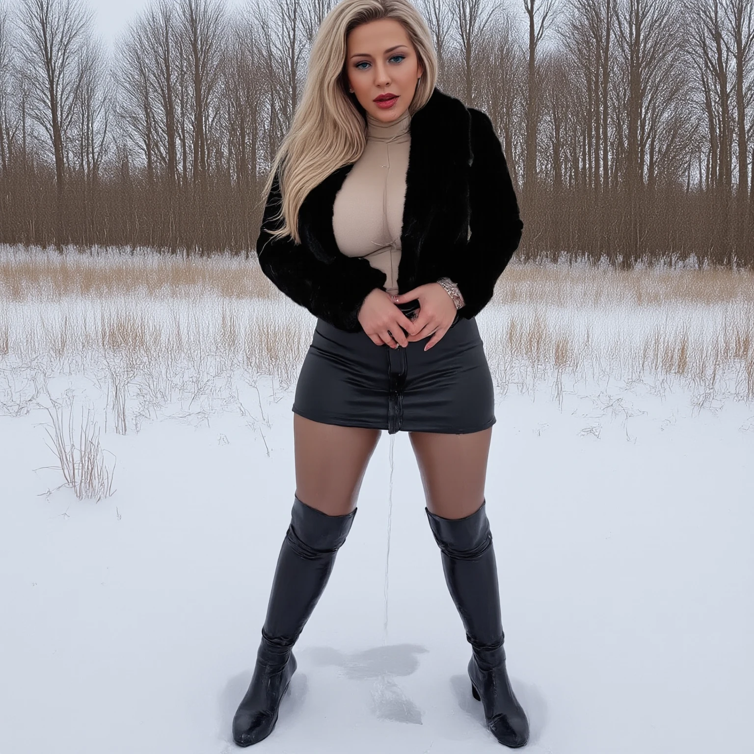 1 solo girl, best quality, teenage goth clothes, fishnets, high heels, super fit slim body, masterpiece, snow white hair, blue eyes, short, perfect godess body, beautiful eyes, huge gigantic breasts, super fit model body, full body,Gorgeous background,1girl, Flowing hair,