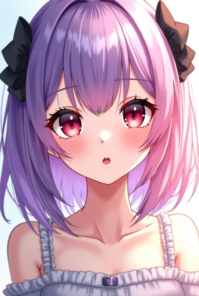 (masterpiece, 2D moe anime:1.3), (best quality:1.2), (very aesthetic:1.2), (absurdres:1.2), (detailed background),newest, solo, (face focus from above: 1.3), (8K, Raw Photography, Top Image Quality: 1.4), gravure, 10yo Japan petit little 1girl:1.3, looking up, showing small Breast:1.2, high beams, Super Detail Face, Eye of Detail, Double Eyelid, Bring Your chest Together, Sharp Focus:1.2, Pretty:1.4, Light pink Hair, Top-Quality, Super A High Resolution, Highly Detailed and professional lighting smile, loose and light white camisole, high beams, cute childish body, natural facial expression, short hair, fatal position