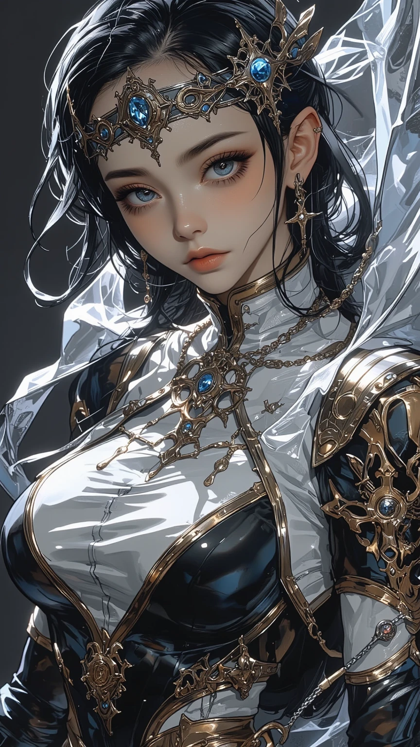 masterpiece, best quality, cinematic light, ultra high res, 8k uhd, intricate details, nature light, film grain, dreamlike, perfect ???????, best shadow, delicate, RAW>, pleasured expression, spotless face, perfect face, perfect body, expressive eyes, , 1girl, wearing cape hijab, non-transparent clothing, non-exposed body skin, kpop idol face, perfect face, perfect body, big chest, a beautiful woman, wearing cape hijab, whole body covered by battle armor, standyng on the flower garden in front yar of a mosque, holding swords, angry face, kpop idol face, perfect face, perfect body, big chests,