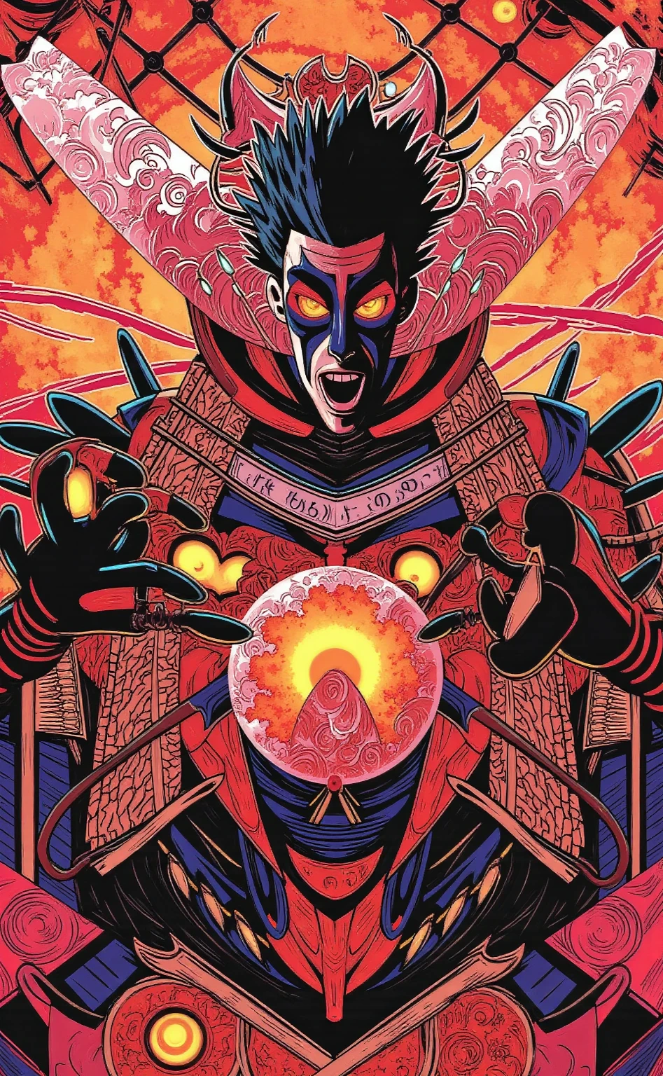 A beautiful aesthetic theme villain icon, cores neon, vetor, storybook illustration art, hiper detalhes, Supervillain aesthetics, foco nítido, Denoise, 8k, estilo de arte de desenho bonito, Arte Digital