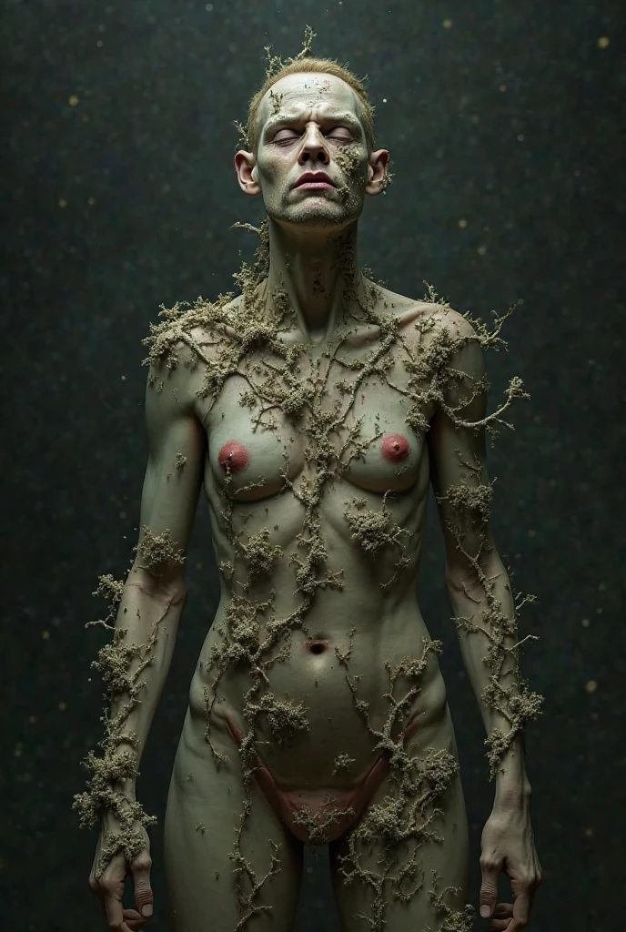 The bony woman