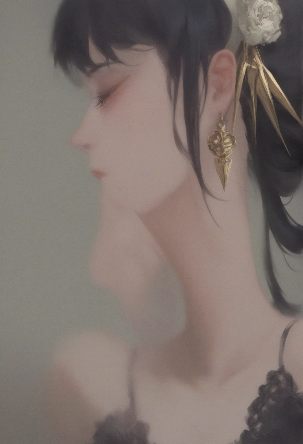 1girl, solo, human-vase, long neck,handles, yor briar, black hair, lace-trimmed dress, black dress
masterpiece, best quality, absurd res, very aesthetic,
(nironiro, kubo tite, nm222hz, mumumu, bartolomeobari, namespace, comodomodo,reoen, yuyumu, pottsness, murata range, acrylic paint \(medium\), yabuki kentarou, ningen mame, quasarcake, dino \(dinoartframe\):0.6)
