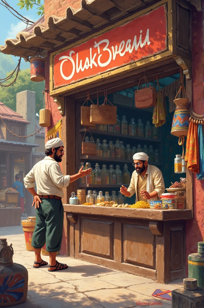 An art about the inauguration of a kebab shop, is 05/09 . Barbecue Name and Tribe