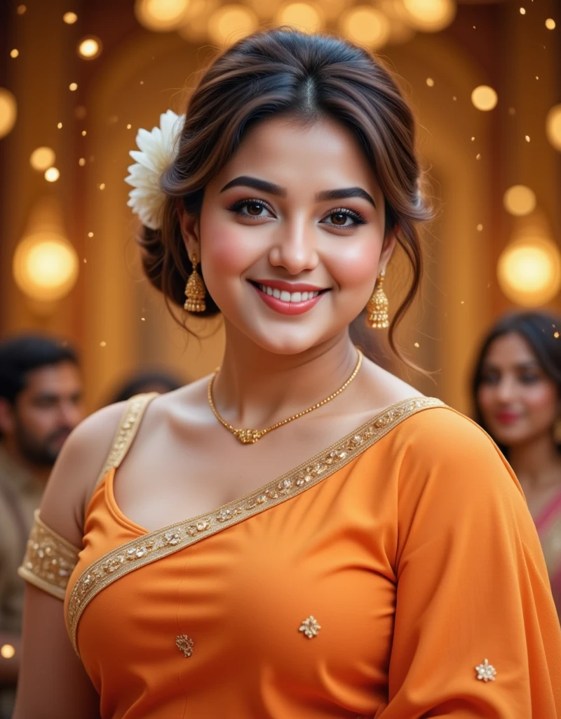 Create tamil female news anchor profession tone