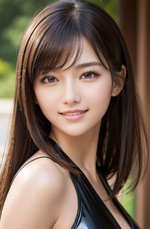 (1young girl), cute face, kawaii, Brown hair, instagram beautiful girl photos, great smiles, (Best Quality:1.3), (Ultra-detailed), (extremely detailed CG unified 8k wallpaper), Highly detailed, High-definition raw color photos, Professional Photography, cherry blossom, colorful pictures, colorful photos, depth of fields,