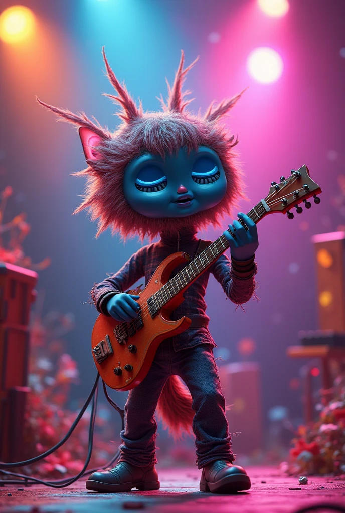 Muppet cat，high detal，play