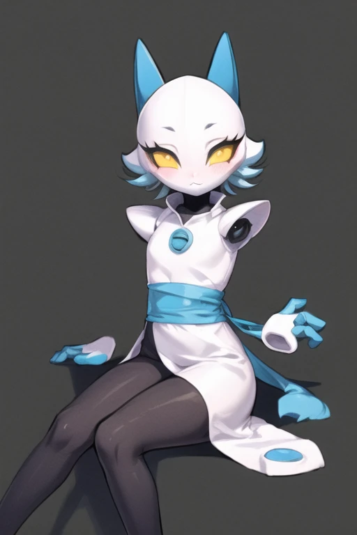 (((1 girl))), ((solo girl)), ((full body)), (alien monster girl), (((tall stature))), ((long limbs)), ((alien body)), ((pale blue skin)), (anime star eyes), ((cat ears pointed downward)), (big hair), (((starry bob-cut hair))), (((curious expression))), (((curious eyes))), (alien anatomy), (cute anime eyes), ((nude body)), ((standing on tippy toes)), feline feet