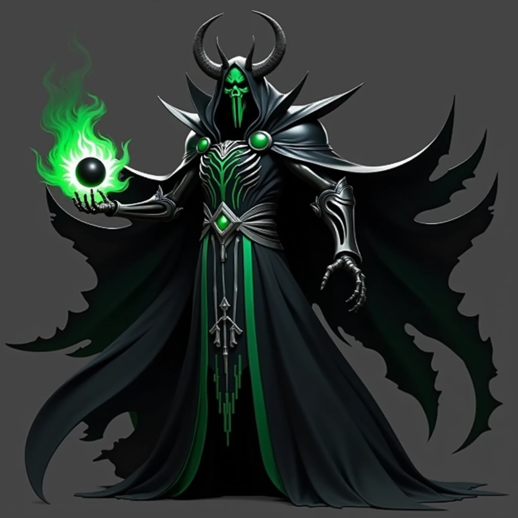 Thresh northeast man a shadow spirit in League of Legends, its translucent, spectral appearance is enveloped in a green aura. He wears a dark cloak and torn tunic, adorned with heavy chains, and carries a lantern that captures souls. Your face is an empty mask with a macabre smile, highlighting their sinister presence and graceful movements across the battlefield.