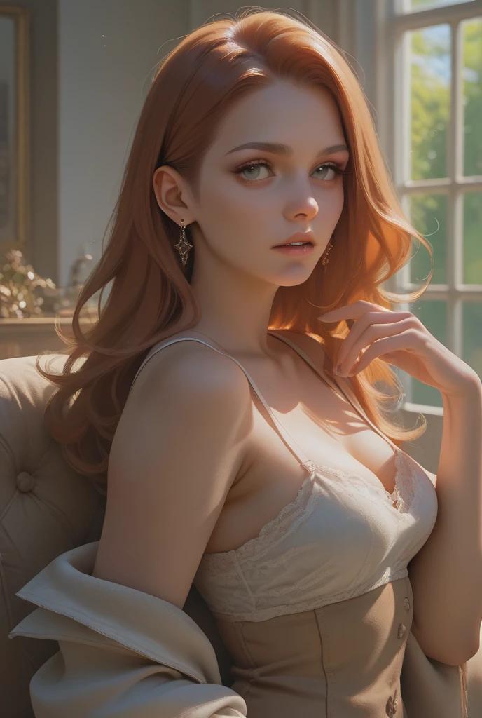 full body masterpiece, ultra realistic, 16k, high quality, incredibly detailed, dream aesthetic, dream atmosphere, cinematic, (sharp focus : 1.5), (photorealistic : 1.3), gothic (Gorgeous gothic girl), Kirsten Dunst, defined jaw, square face, wonderful gothic girl (enchanting seductress), cinematic, detailed, 16k sharp focus, realistic. wonderful. Seductive (evil). Red hair (realistic texture), highlighted, silky and shiny hair, detailed hair (realistic), redhead (natural). wonderful detailed face (enchanting seductress). blushed cheekbones (rosy cheeks), tanned skin, (white skin) alabaster skin that seems to glow ethereally. Her attire is gothic. Voluptuous shape. turquoise blue eyes (evil eyes look). a symmetrical face ::2 gothic clothes + ArtStation Trends + fantasy art + realistic cloth + fractals in the background, loose hair --aspect 9:21 – enhance your unearthly beauty. realistic skin texture, pale white skin illuminated. realistic perfect shading. absurd, realistic textures. alone, alone, 1 girl. Looking at the viewer. muscular female body, hot body, toned body, defined muscles. big natural breasts, cleavage. pantyhose, gothic (black) dress (realistic texture). In different positions at different angles. Bedroom background. incredibly real, best quality, photorealistic.