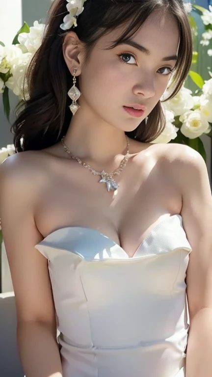 Chuanyong wears a gorgeous wedding dress,Starry sky late at night,extremely realistic,stand up straight,puff out your chest,The most beautiful woman here,4086kbit,extreme details,The truth about skin and skin texture,Sunlight shines,Yua Mikami,,Yui Aragaki,Hamabe Beauty,Rei Honjo,Namiki Yu,Shinoda Yu,Upper body close-up