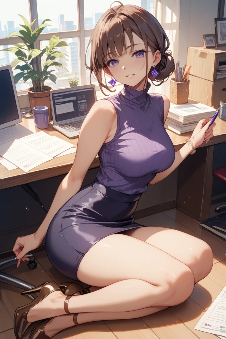 score_9,score_8_up,score_7_up,masterpiece,best quality, source anime, realistic, super detailed, extreme detailed, rating_safe,
1girl, Aiming a Bow,  
BREAK girl, 22yo, short hair, bob cut, (blunt bangs), black hair, (tareme, detailed cute brown eyes), curled eyelashes, (large breasts:0.9),
shiny hair, beautiful detailed eyes, beautiful face,
slender, small ass, slim legs,
white dress, evil smile,  
office, night, huge picture frame,