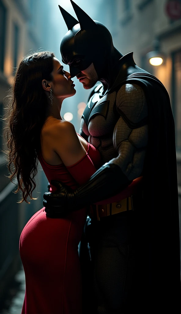 Batman and Robin naked. Robin penetrating Batman