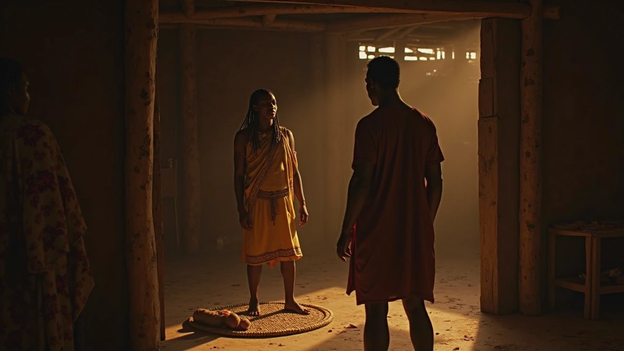 primitive people living in caves