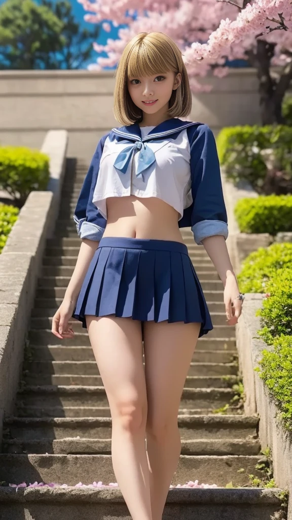 (NSFW:1.5)、Highest quality、8k、Realistic、Bright lighting、17 years old、high school girl、very cute、Fair skin、Face Light、Captivating eyes、(Droopy eyes:1.3)、((Watery eye:1.3))、(Ecstasy face)、Open your mouth a little、pain、sad、blush、(Long pink hair with bangs)、Earrings、necklace、Glowing Skin、Big Breasts、((Perfect Anatomy))、((Perfect limbs))、((Thin hands、Thin fingers、Five Fingers))、(Blue bow tie around neck:1.5)、((white short sleeve sailor uniform:1.3))、(丈の短いwhite short sleeve sailor uniform)、(The sailor uniform has a wide opening at the chest、Udder is fully exposed:1.6)、(Her shiny, flesh-colored breasts are exposed:1.6)、(The sailor uniform has a wide opening at the chest、Fully exposed nipples:1.6)、(Nipple Piercing Rings)、(((Raise both arms straight up and tie them with chains:1.6)))、(((Lift up to the ceiling:1.8)))、((Navy pleated mini skirt:1.8))、(Spread your legs:1.5)、((Low angle shot:1.5)、(Her white lace panties with holes in them are completely exposed:1.6)、(From white lace panties with holes、Beautiful pussy exposed:1.6)、(I can see a beautiful vagina:1.6)、(Small labia minora visible:1.3)、(Ceiling angle from below:1.3)、(Focus on the vagina:1.5)、Very slim legs、Beautiful feet、White short socks、In a hotel room、