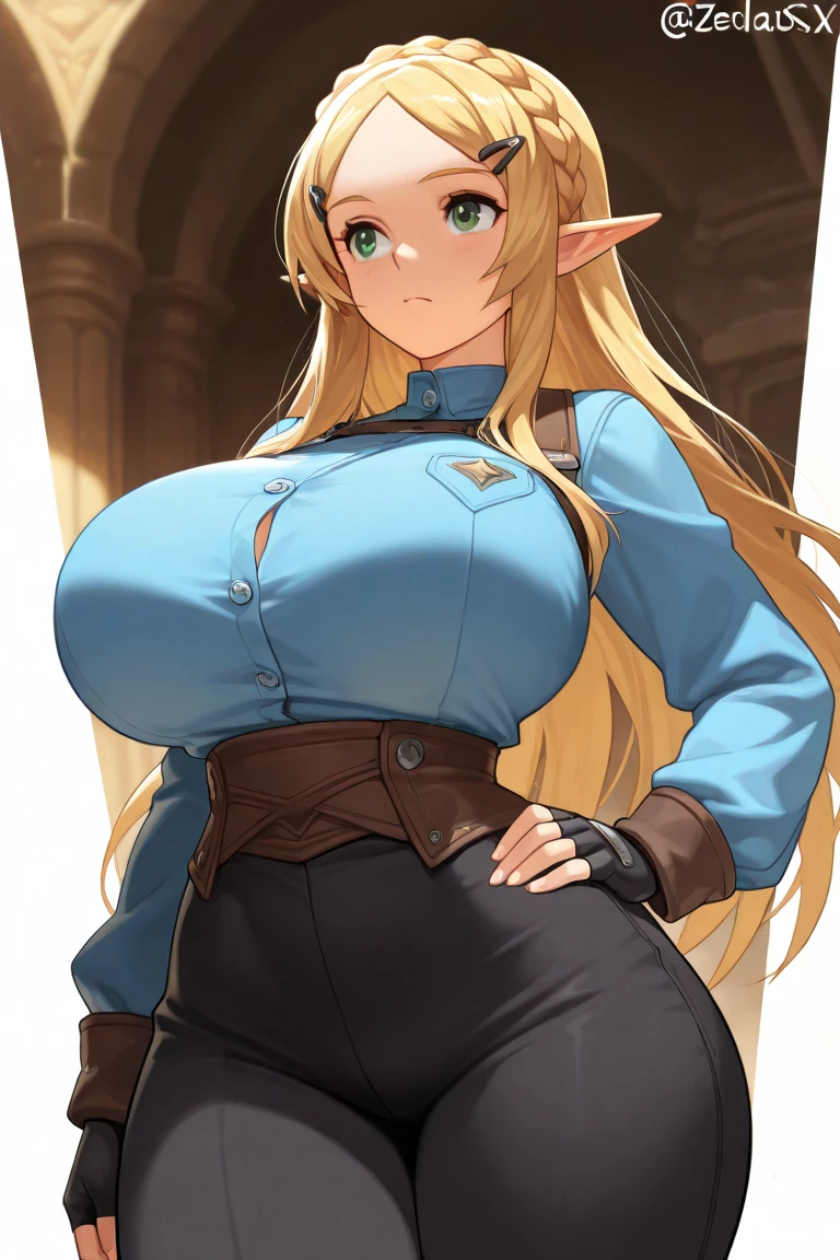 beatrixamerhauser, beatrix amerhauser, long hair, blue eyes, blonde hair, gloves, ponytail, (huge tits), ((busty)),
BREAK gloves, fingerless gloves, armor, japanese armor, (nipples), cleavage, collarbone,
BREAK looking at viewer,
BREAK outdoors,
BREAK (masterpiece:1.2), best quality, high resolution, unity 8k wallpaper, (illustration:0.8), (beautiful detailed eyes:1.6), extremely detailed face, perfect lighting, extremely detailed CG, (perfect hands, perfect anatomy),
